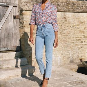 BERTHIE Larsen high waisted light wash jeans